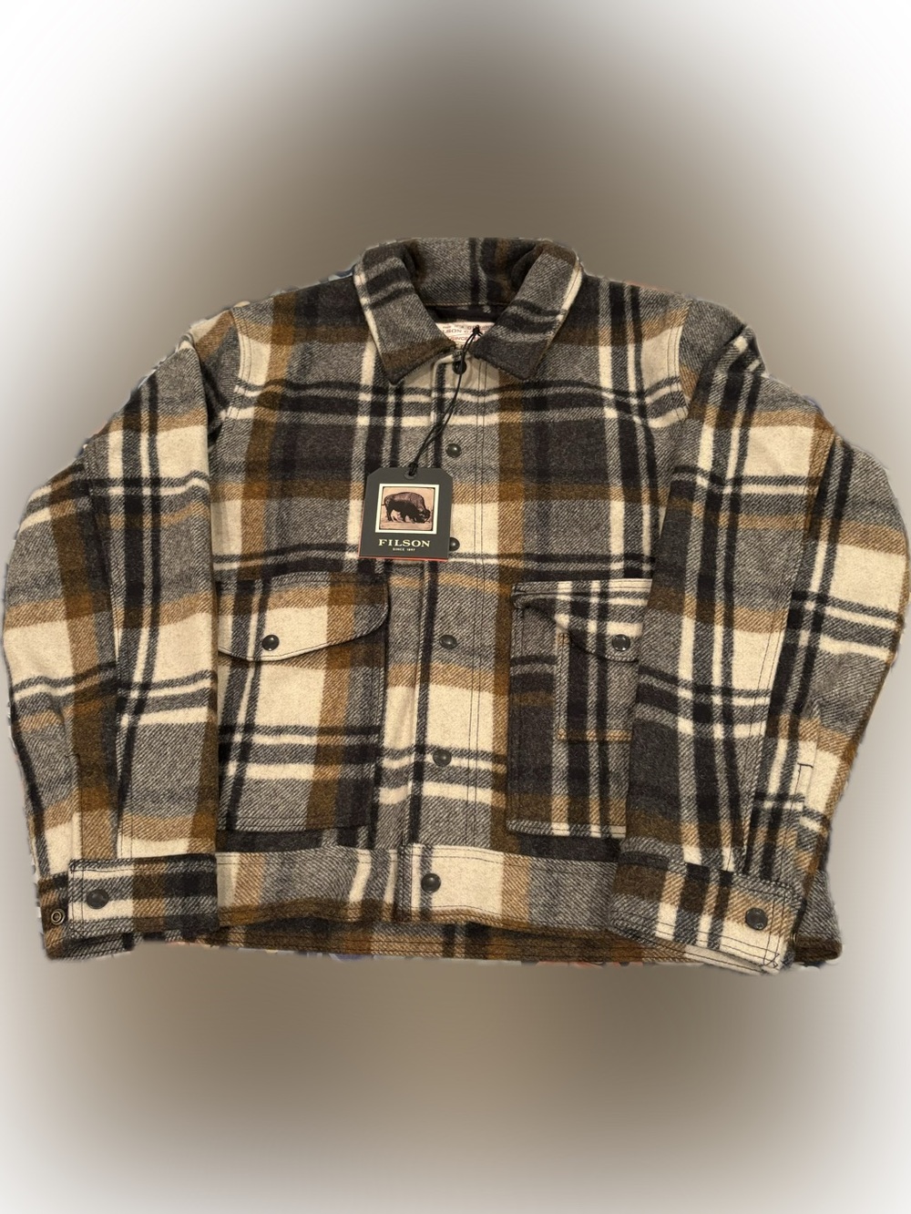 Filson mackinaw wool work jacket Large USA made